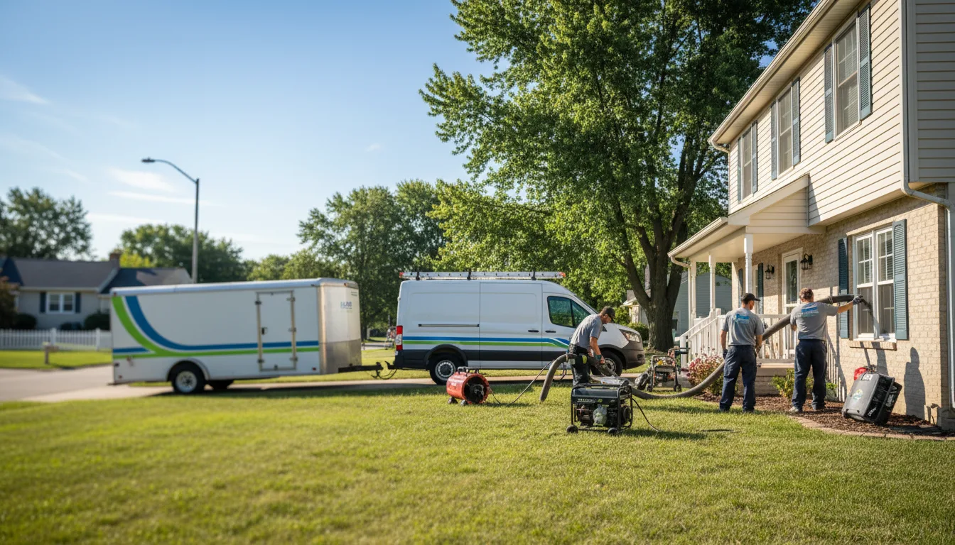 Flooded Basement Restoration And Cleanup With Repair in Bridgeton, IN near me